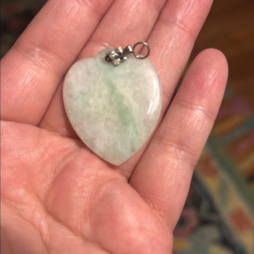 Jade Heart-Shaped Pendant
